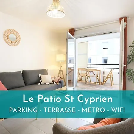 Appartement New-le Patio St Cyprien - Parking - Terrasse - Netflix